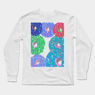 Sweet Donuts Dessert Long Sleeve T-Shirt